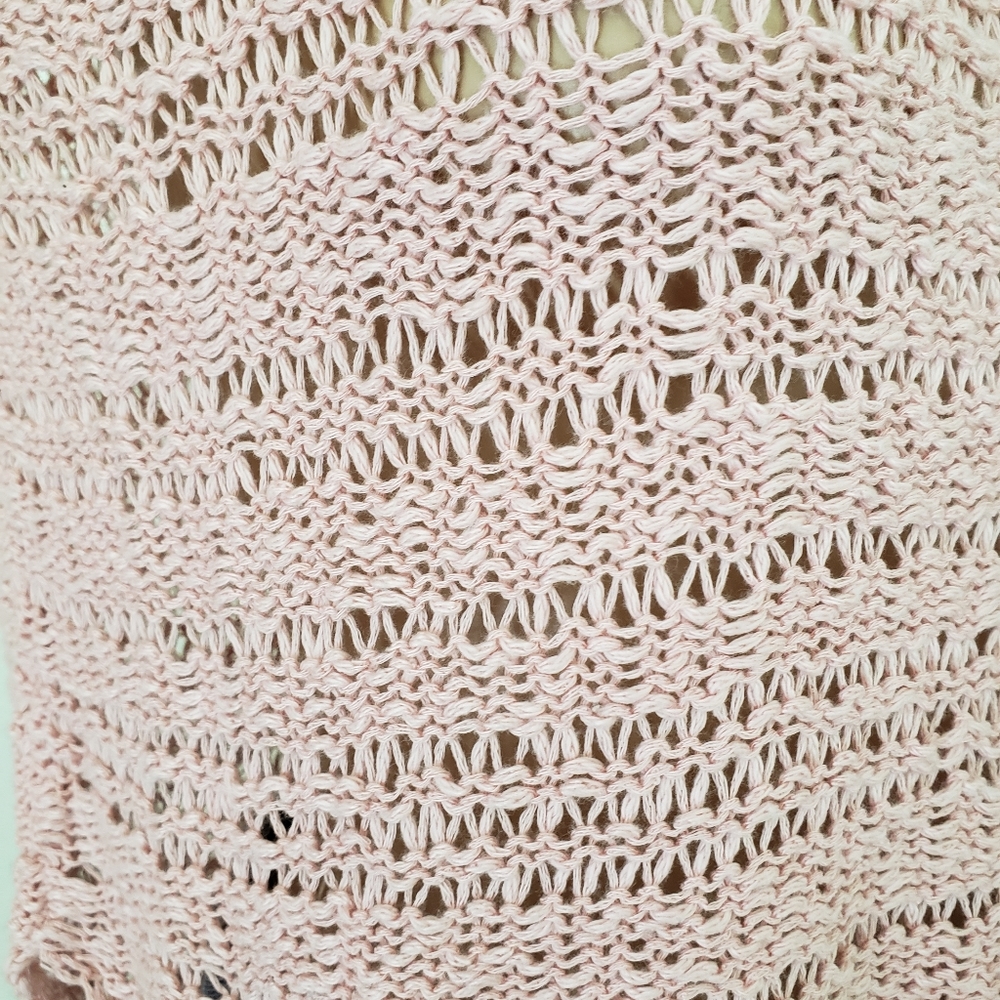 Hollister Pink Crochet Long Sleeve Top - Picture 6 of 8